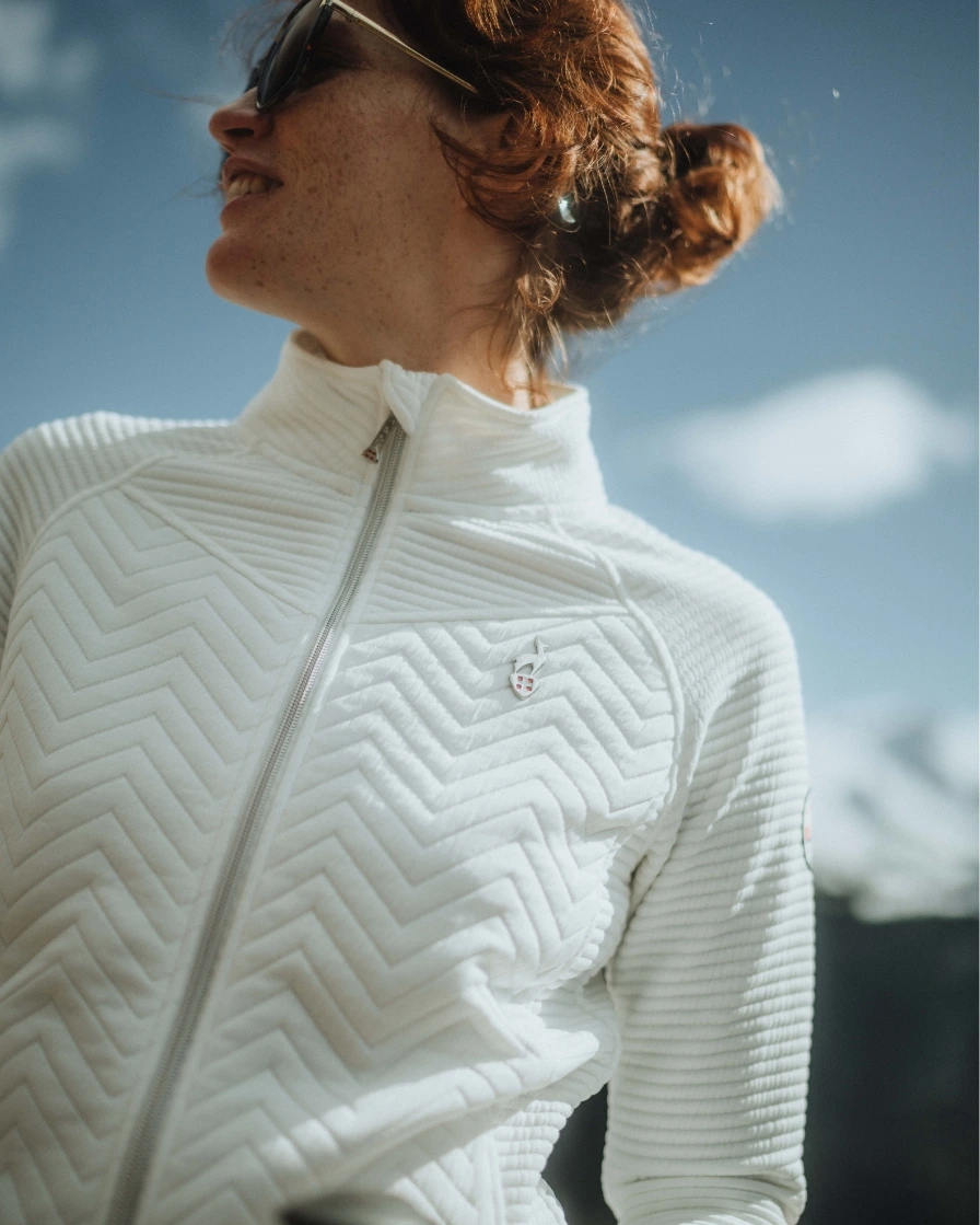 Woman in skiwear
