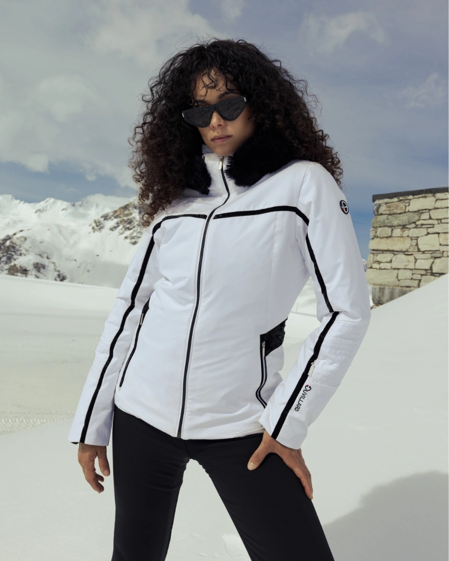 Woman in skiwear