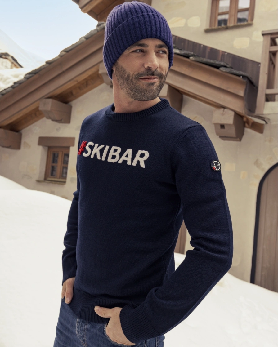 Man outside in winter clothing