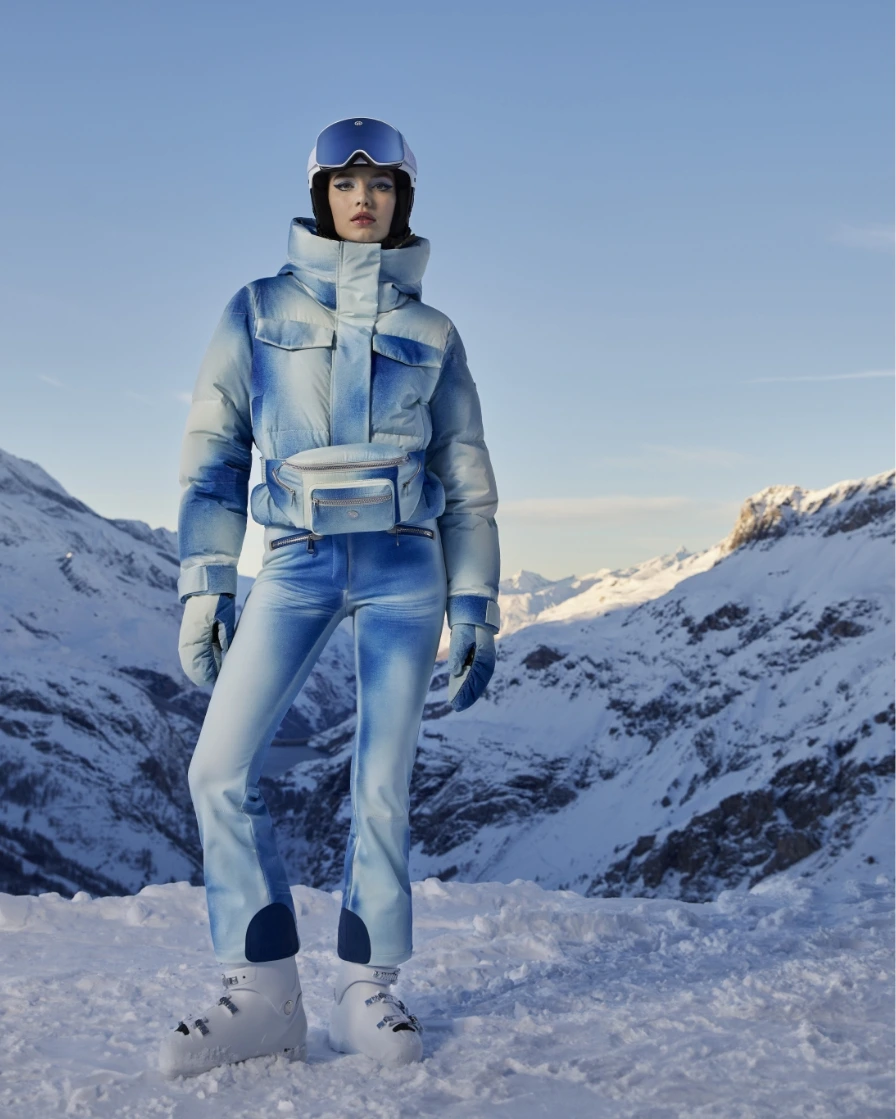 Woman in skiwear